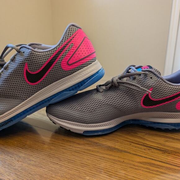 Nike Mens Zoom All Out Low 2 Fabric Low, Gunsmoke/Black-pink Blast, Size 12 - Picture 4 of 10